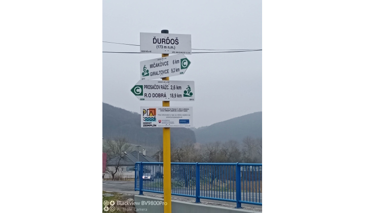 Cyklistický chodník Giraltovce - Domaša-Dobrá