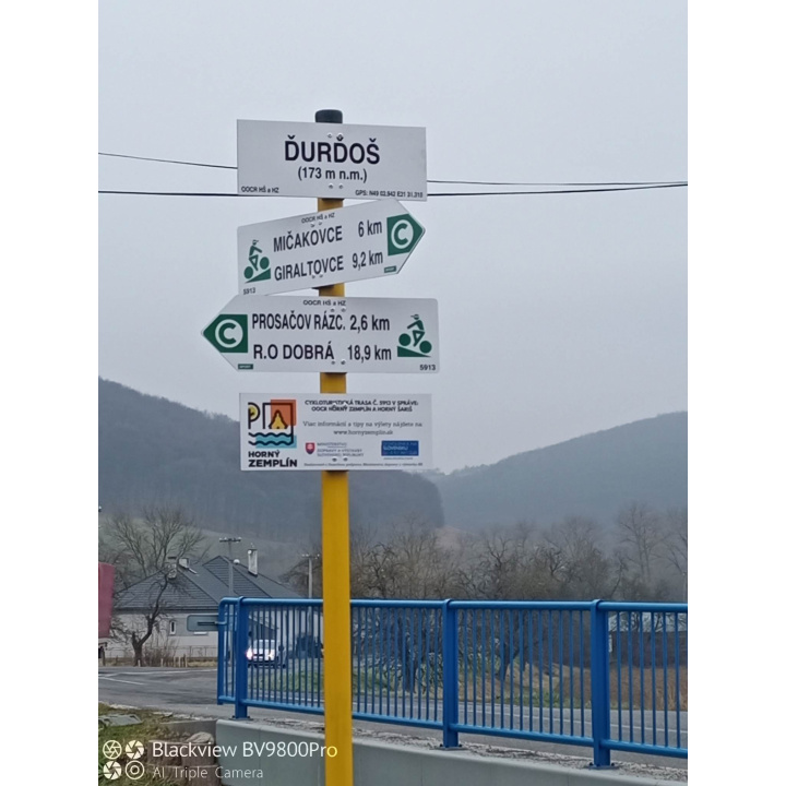 Cyklistický chodník Giraltovce - Domaša-Dobrá