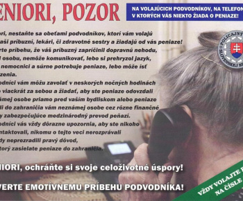 Aktuality / Oznam OR PZ - SENIORY - foto