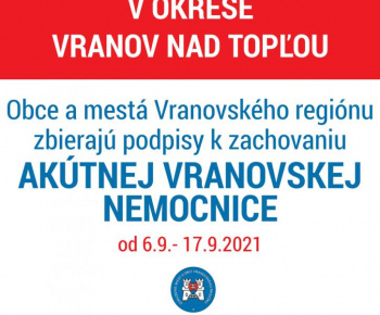 Aktuality / Protest za záchranu nemocnice vo Vranove n/T - foto