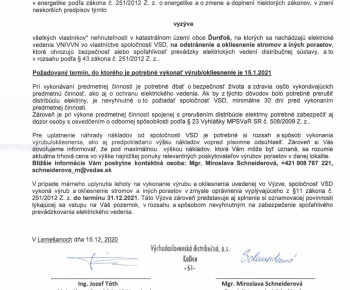 Aktuality / Výrub stromov pre VSD - foto