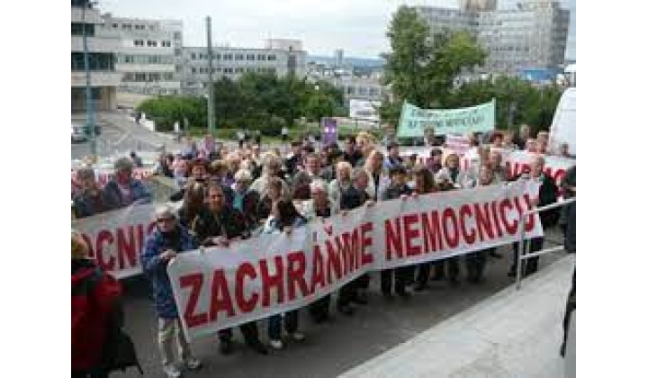 Protest za záchranu nemocnice vo Vranove n/T