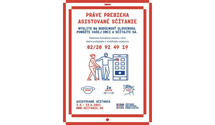 Asistované sčítanie 03.05.2021 - 13.06.2021