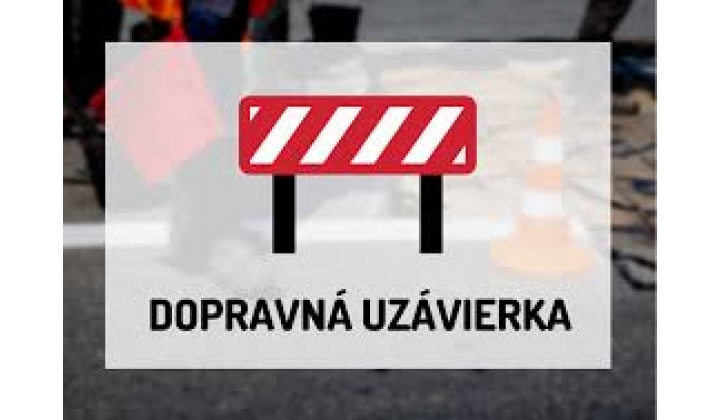 Úplná uzávera cesty II/556 Hanušovce n/T - Giraltovce